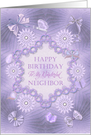 Neighbor Birthday Lilac Flowers card