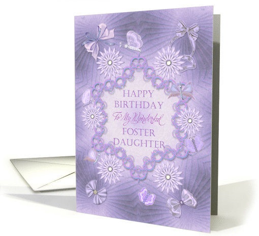 Foster Daughter Birthday Lilac Flowers card (1312226)