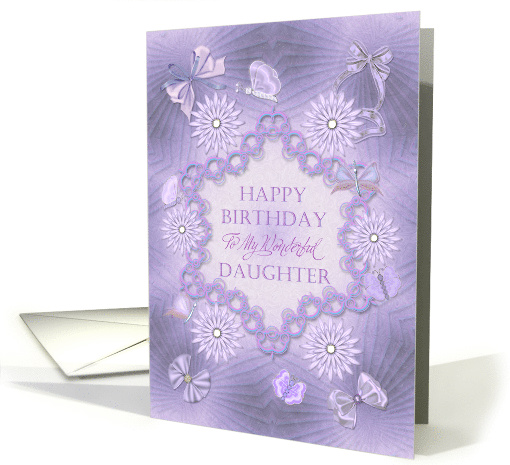 Daughter, Birthday Lilac Flowers card (1312248)