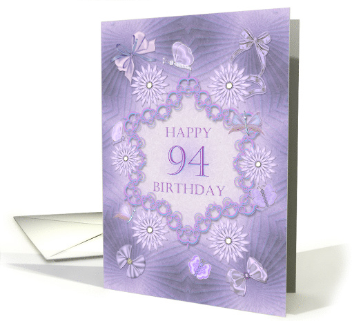 94th Birthday Lilac Flowers card (1312936)