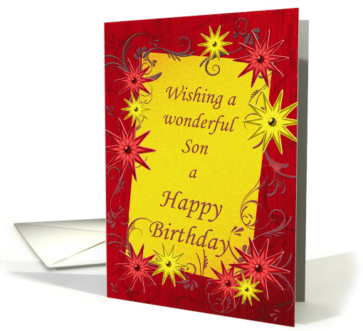 Son Birthday Stars card (1343000)