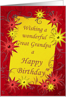 Great Grandpa Birthday Stars card