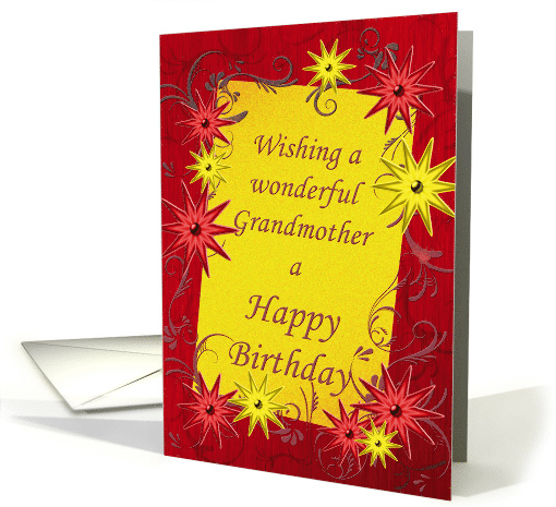 Grandmother Birthday Stars card (1343724)