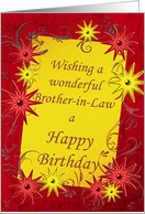 Brother-in-Law, Birthday Stars card