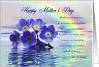 Mother’s Day with forget-me-nots card