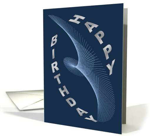 Birthday, Curved Lines card (209340)