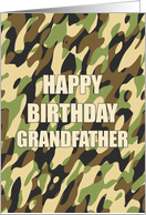 Camouflage Birthday for Grandfather card