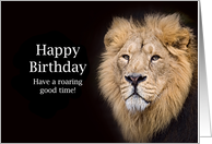 Birthday with Lion card