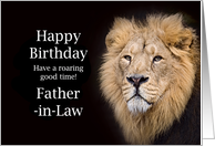 Father-in-Law Birthday, Lion card