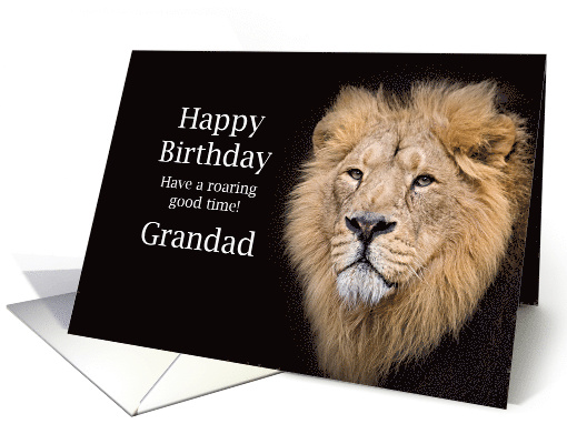 Grandad Birthday, Lion card (212702)