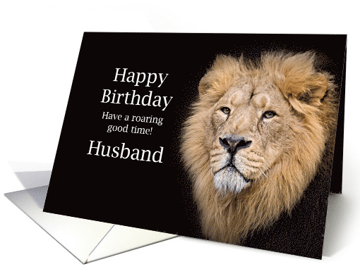 Husband Birthday, Lion card (212706)