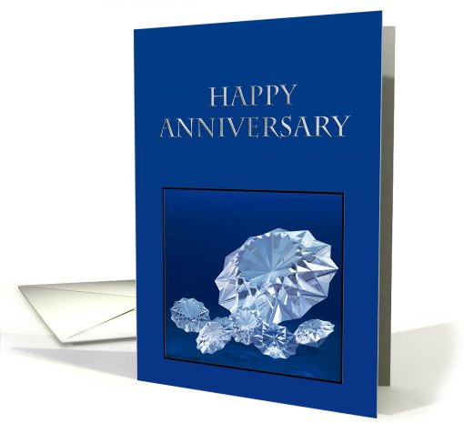 Diamonds 1 year anniversary card (220709)