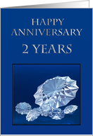 Diamonds 2 year anniversary card