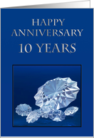 Diamonds 10 year anniversary card