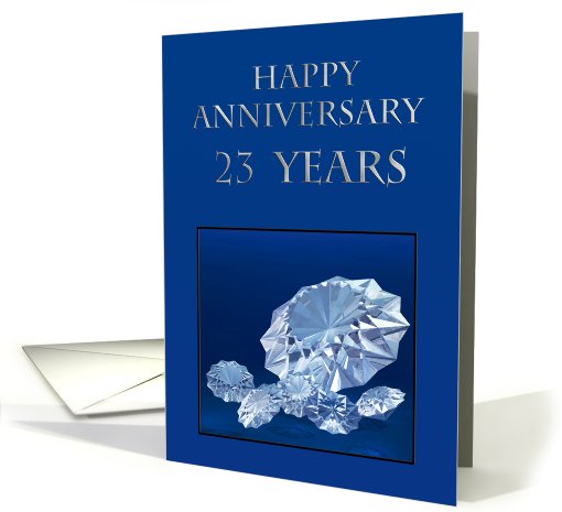 Diamonds 23rd anniversary card (221861)