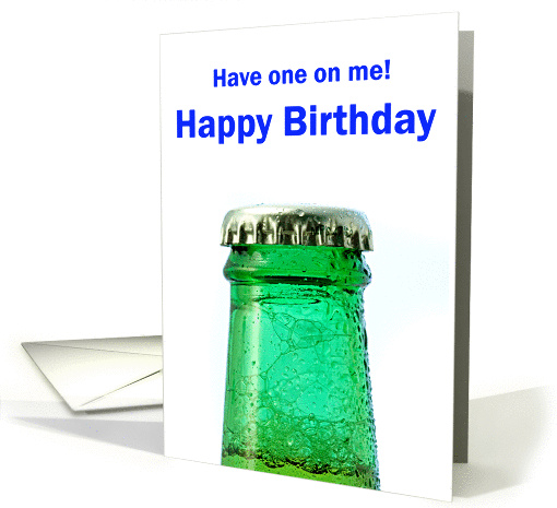 Bottle of beer card (224363)