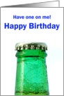 Bottle of beer card