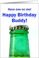Bottle of beer card