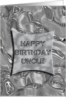 Uncle Birthday Metal card
