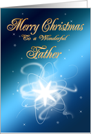 For father, an abstract Christmas star card