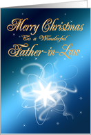 For father-in-law, an abstract Christmas star card