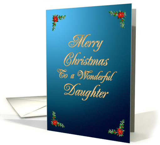 Daughter Elegant Christmas card (229126)