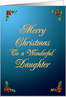 Daughter Elegant Christmas card