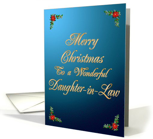 Daughter-in-law Elegant Christmas card (229128)