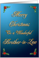 Brother-in-law Elegant Christmas card