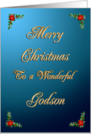 Godson Elegant Christmas card
