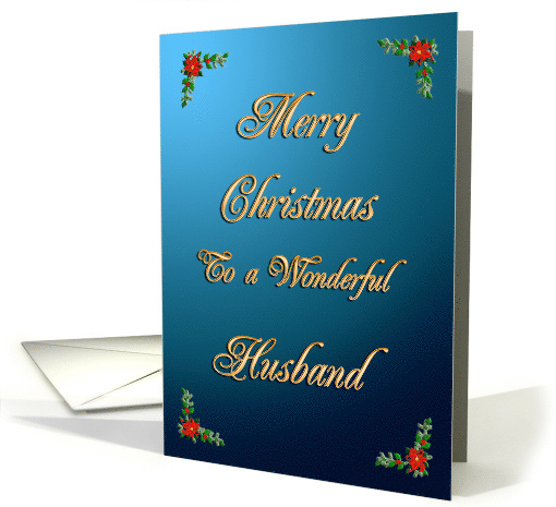 Husband Elegant Christmas card (229170)