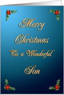 Son Elegant Christmas card