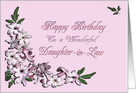 Daughter-in-law Birthday Flowers card