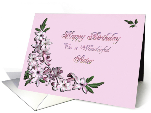Sister Birthday Flowers card (230557)