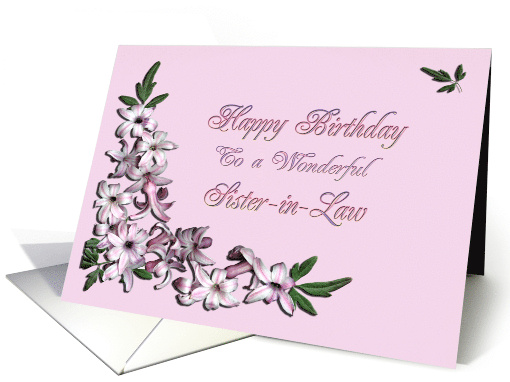 Sister-in-law Birthday Flowers card (230561)