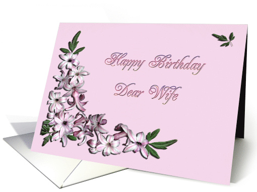 Wife Birthday Flowers card (230563)