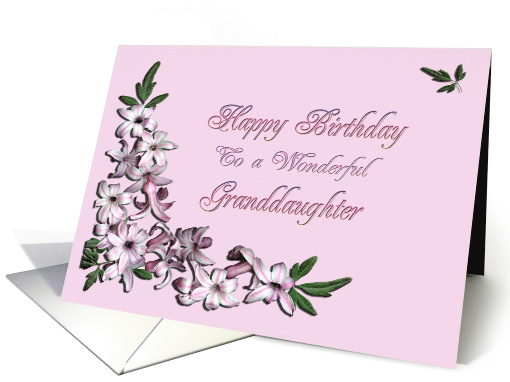 Granddaughter Birthday Flowers card (230565)