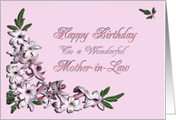 Mother-in-law Birthday Flowers card