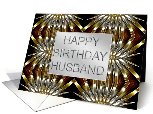Golden blades in a fan pattern card (233770)