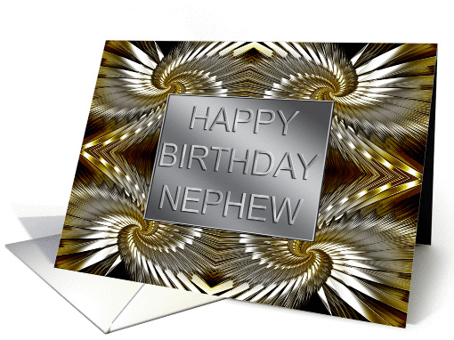 Golden blades in a fan pattern card (233772)