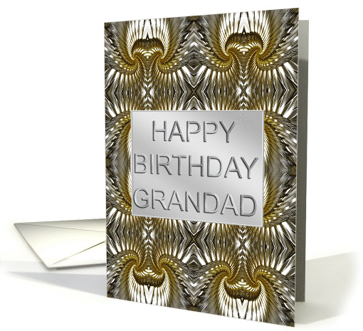 Grandad Birthday Metal Abstract card (234060)