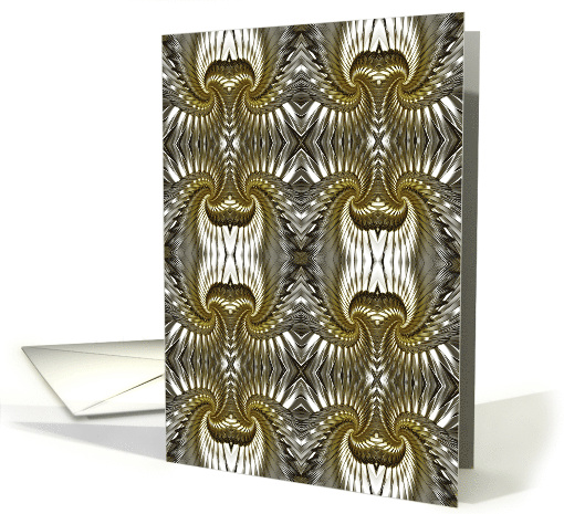 Metal Abstract Blank Note card (234200)