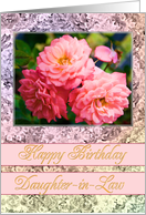 Daughter-in-law Birthday Old Fashioned Roses card