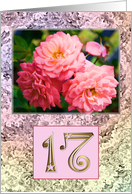 17th Birthday Old Fashioned Roses card