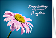 daughter Birthday, Beautiful Pink Daisy card