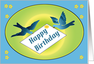 Bluebirds Birthdau card