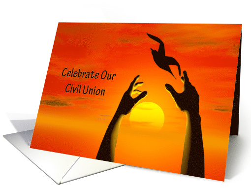 Civil Union Invitation Free Bird card (252984)