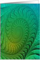 Fractal abstract curves card