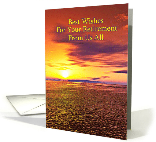 Retirement Beautiful Sunset card (282049)