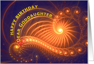 Goddaughter Birthday Bright Lights card
